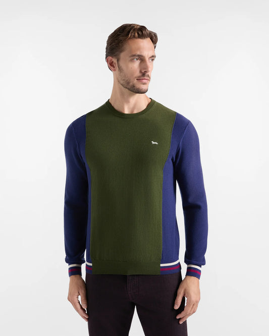 Maglia Harmont & Blaine uomo girocollo intarsio