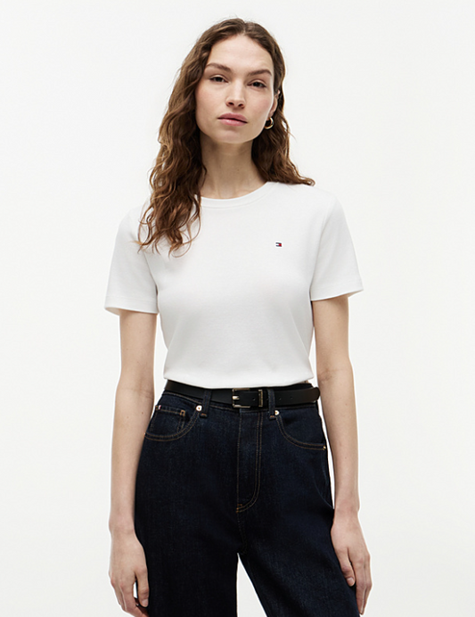 T-shirt Tommy Hilfiger Donna Slim Cody Cotone Slim Fit