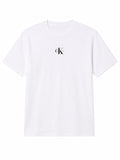 T-shirt donna CKJ Monologo oversize cotone PE 2026 brillant white