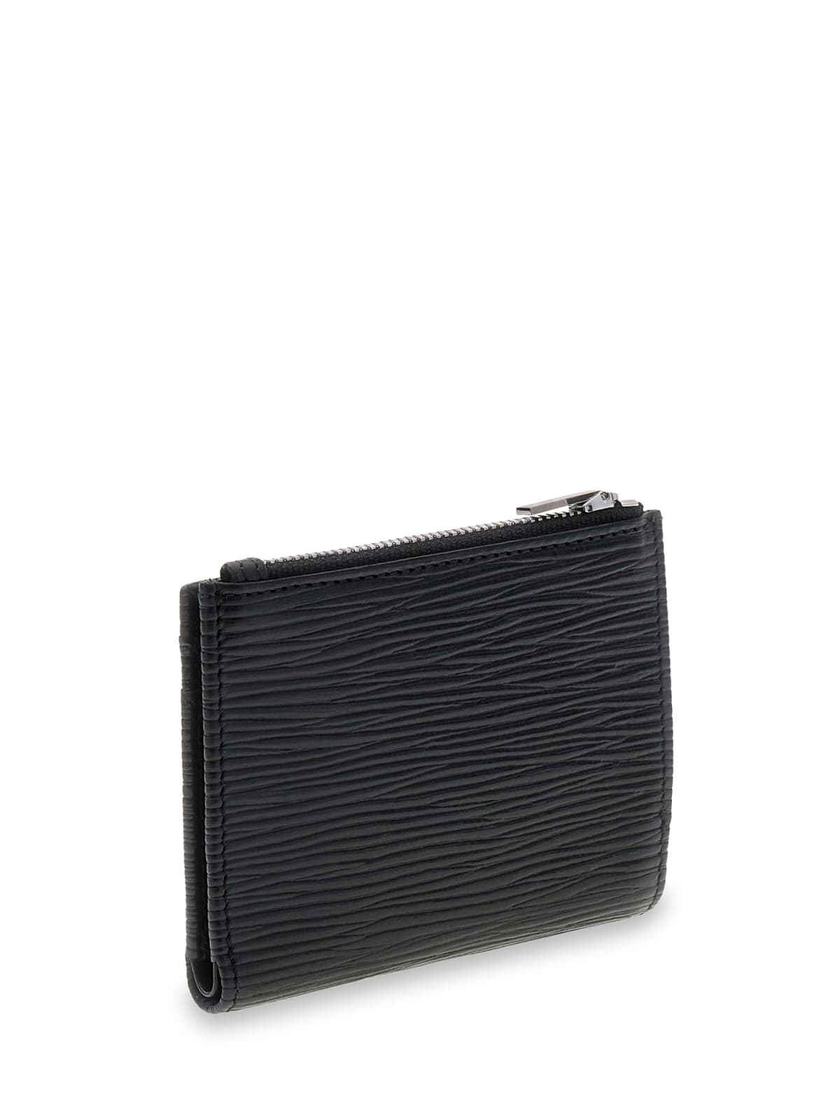Portafoglio Milano Guess uomo bifold zip pelle tessuto