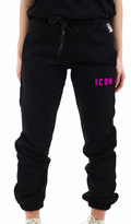 Jogger donna ICON logo piccolo cotone elastico