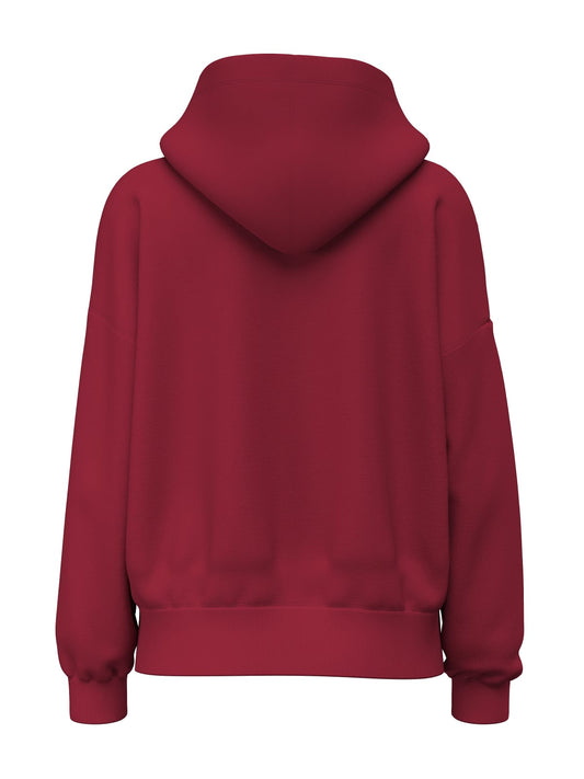 Felpa cappuccio Guess Jeans donna oversize triangle
