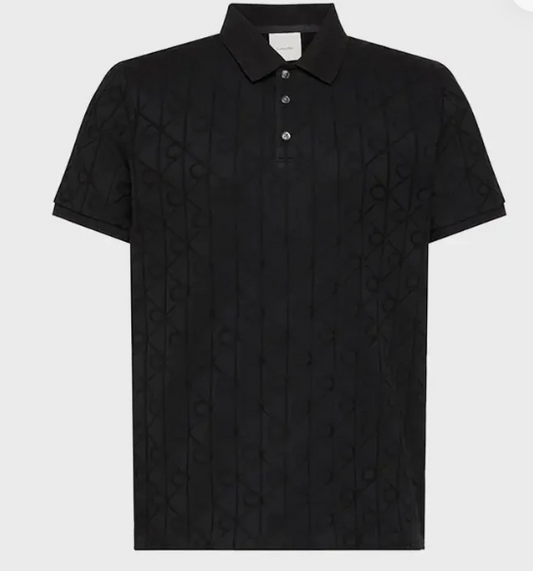 Polo uomomanica corta Calvin Klein cotone mercerizzato black