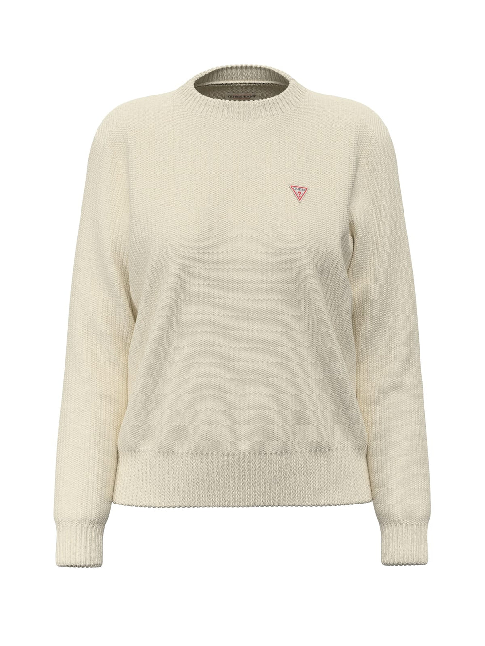 Maglione girocollo Guess Jeans donna jacquard cotone