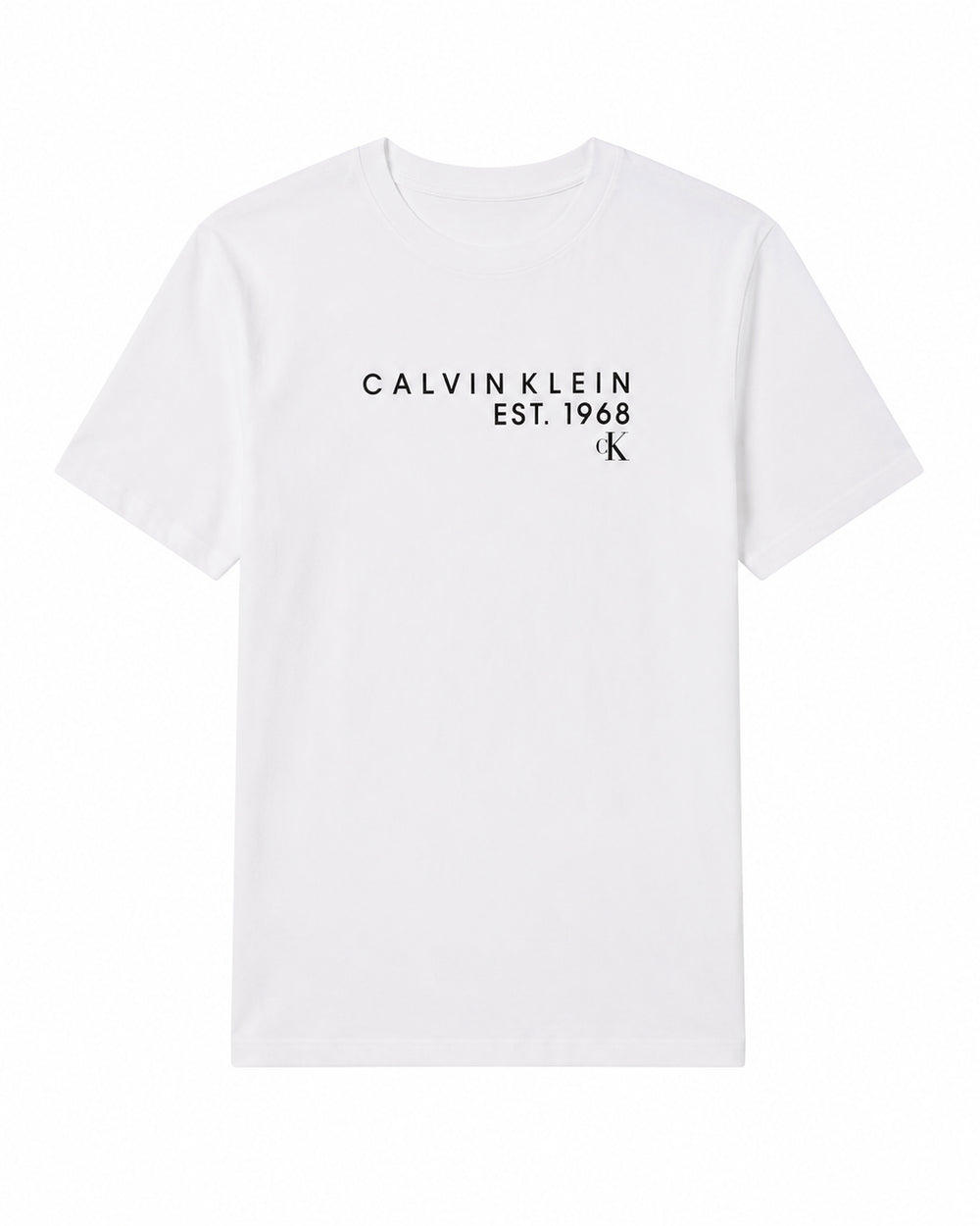 T-shirt Calvin Klein uomo regular fit manica corta logo stampato breezy blu