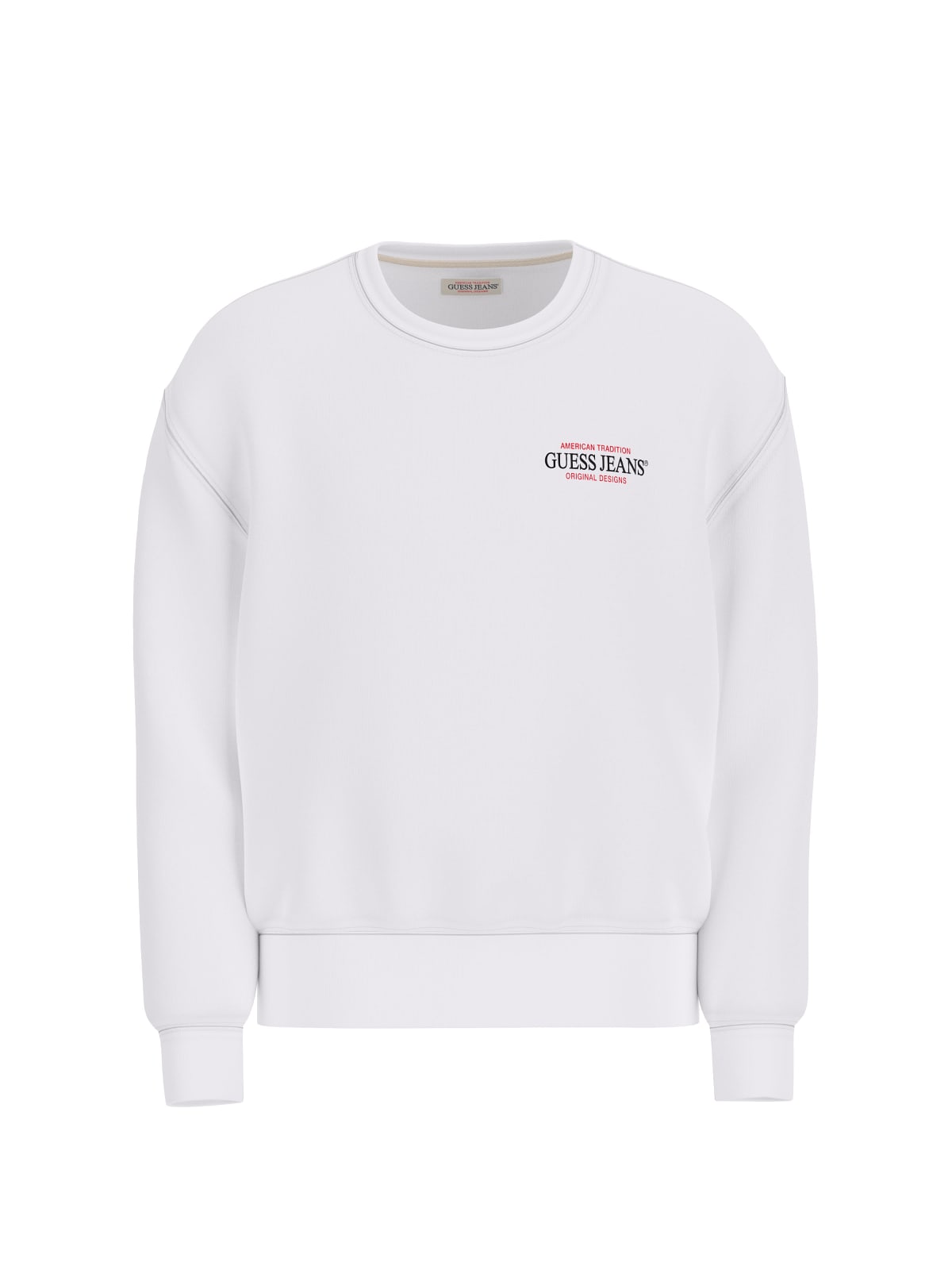Felpa Guess Jeans uomo regular logo cotone