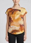 Blusa donna MARKUP raso viscosa stampata