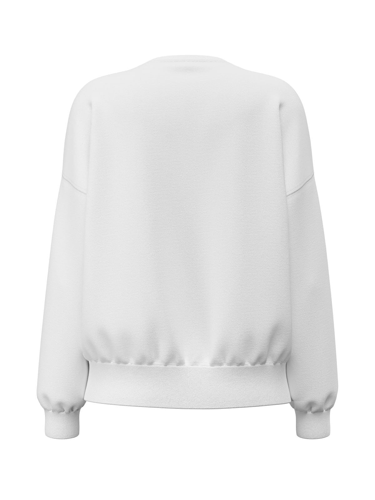 Felpa Guess Jeans donna girocollo oversize triangle