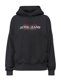 Felpa cappuccio Guess Jeans donna oversize triangle