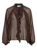 Blusa VILA donna scollo chiuso tessuto fluido
