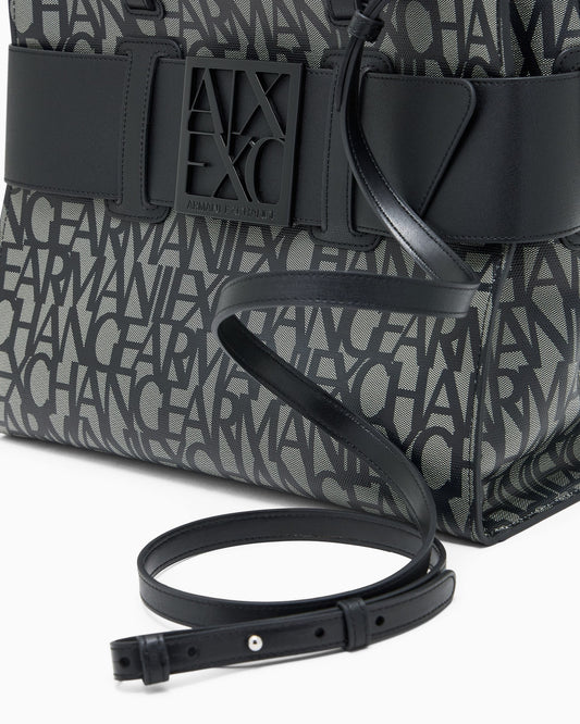 Shopper Armani Exchange donna tela logo