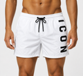 Costume mare ICON uomo boxer logo verticale poliestere