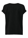 T-shirt donna ONLY viscosa filato metallizzato