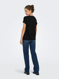 T-shirt donna ONLY viscosa filato metallizzato