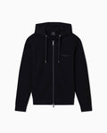 Felpa cappuccio zip A|X uomo cotone logo