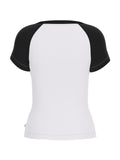 T-shirt Guess Jeans donna slim raglan piping
