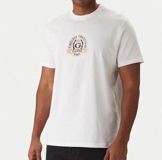 T-shirt Guess uomo cotone girocollo basic