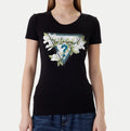 T-shirt Guess donna Camelia Triangle cotone