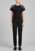 T-shirt MARKUP donna frange cotone manica corta