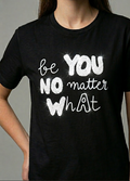 T-shirt donna MARKUP cotone girocollo stampa scritta