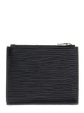 Portafoglio Milano Guess uomo bifold zip pelle tessuto