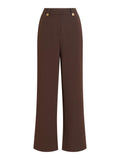 Pantaloni donna VILA maglia poliestere riciclato