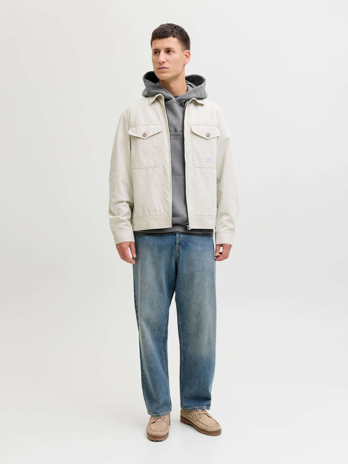 Felpa Aiden cappuccio Jack & Jones uomo cotone