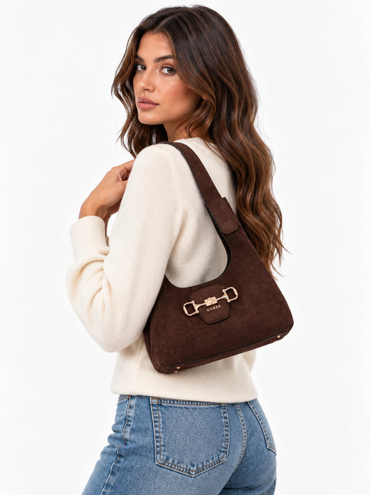 Borsa hobo piccola Guess Sunset donna