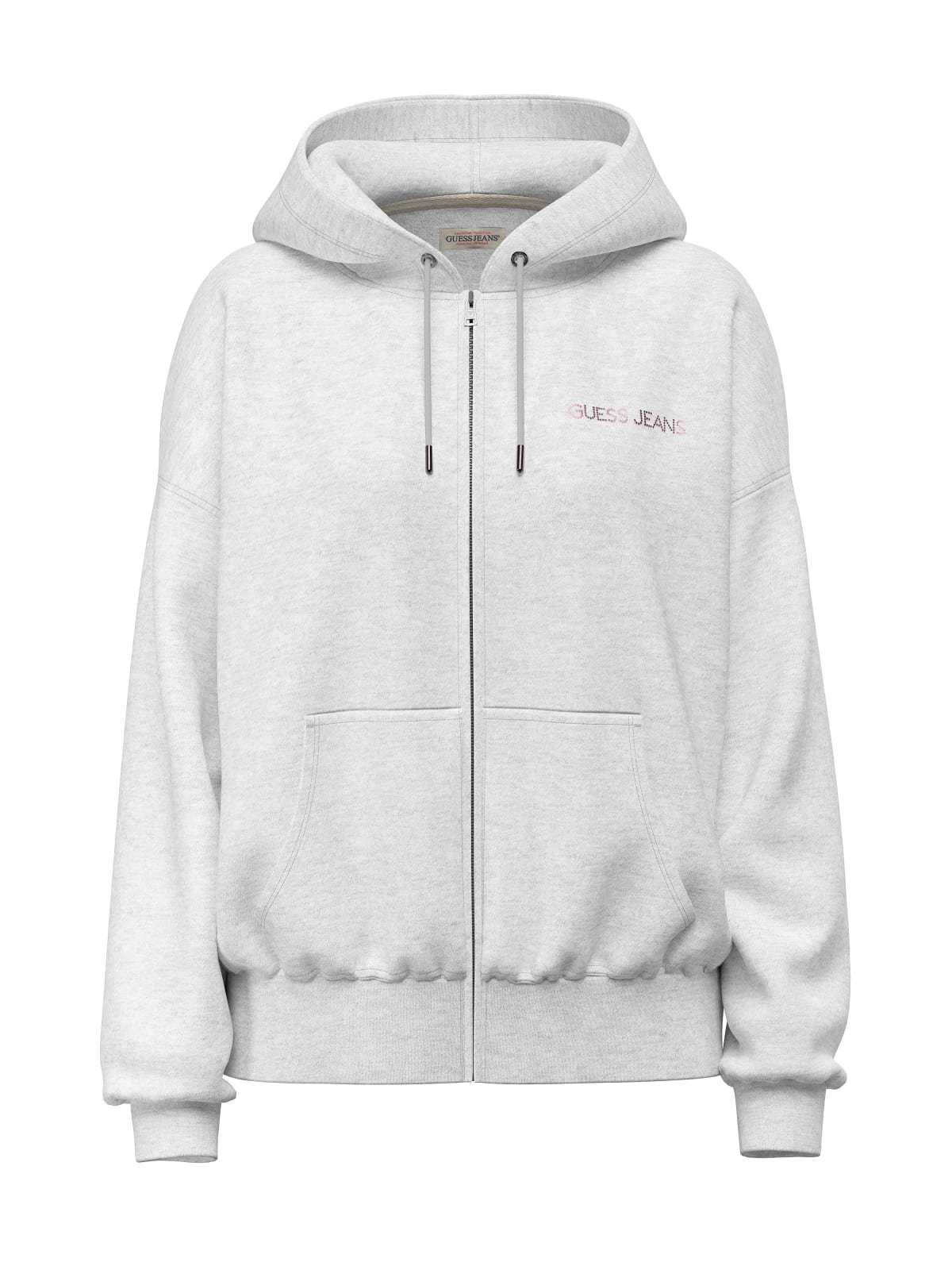 Felpa full zip cappuccio oversize donna Guess