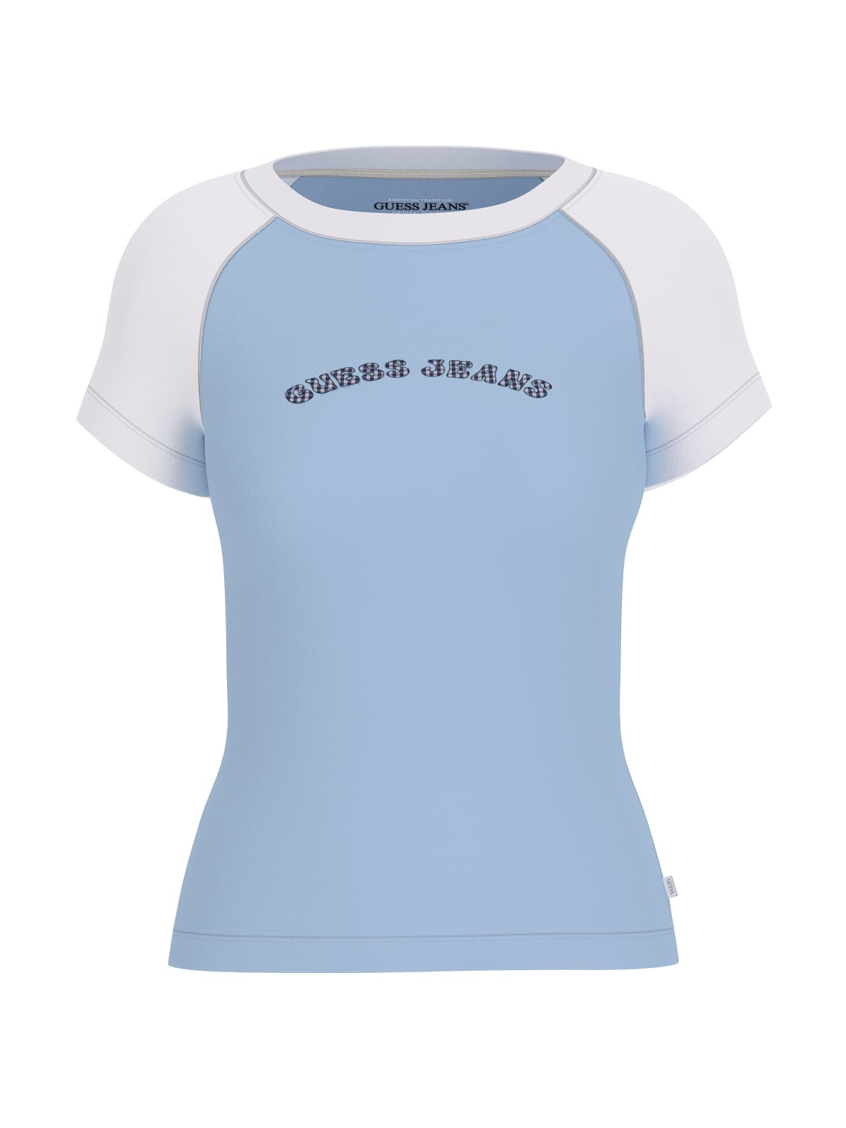 T-shirt Guess Jeans donna slim raglan piping