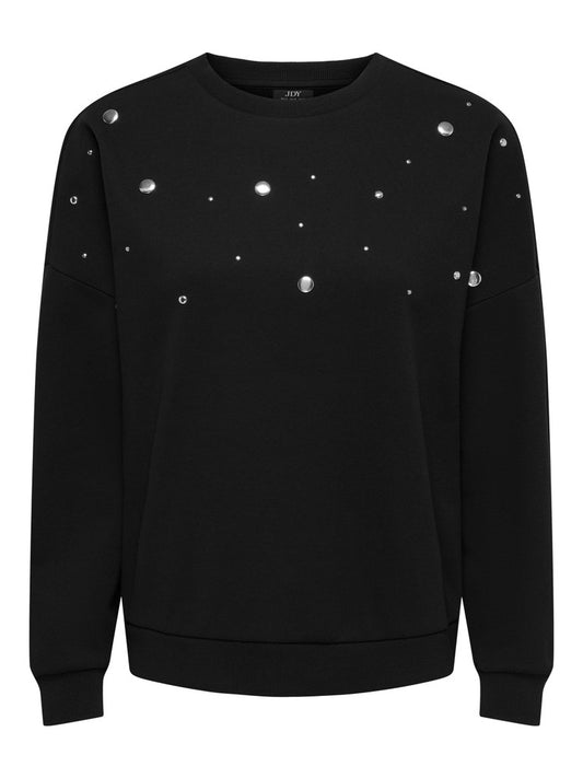 Felpa donna JDY borchie metalliche cotone
