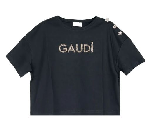 T-shirt donna Gaudi' Jeans manica corta cotone