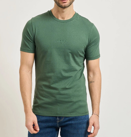 T-shirt Guess uomo Aidy cotone girocollo