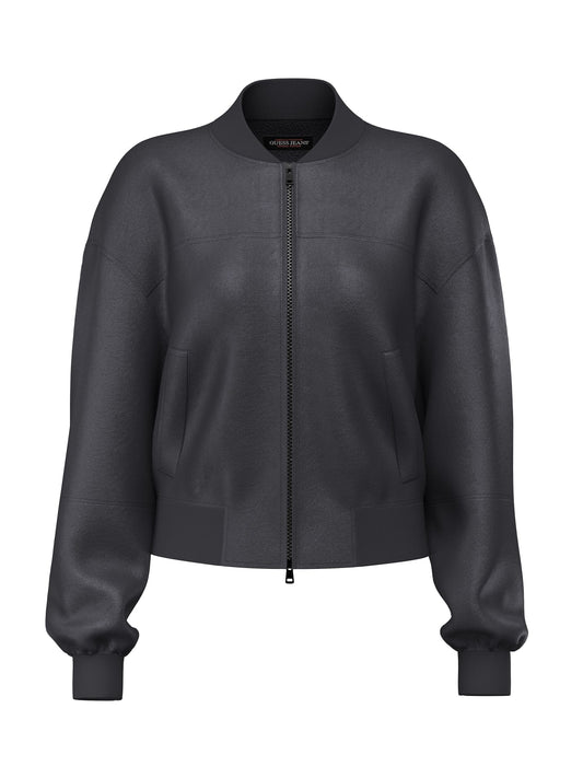 Bomber cropped similpelle donna Guess Jeans