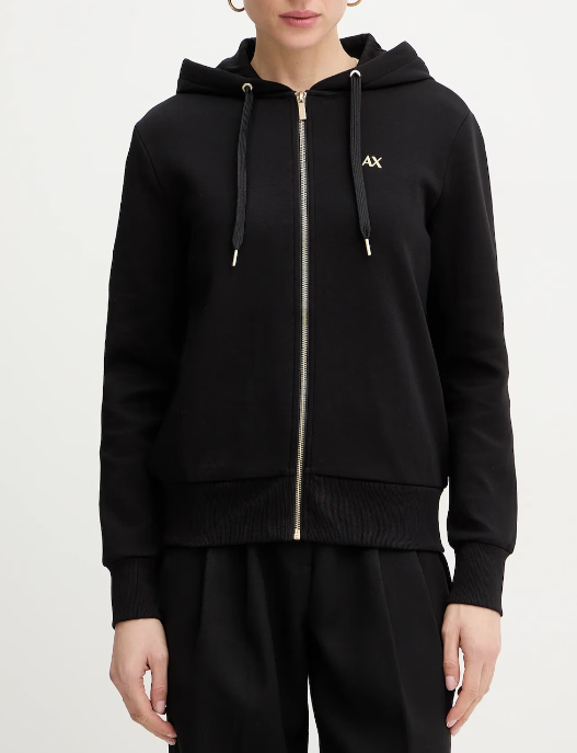 Felpa donna Armani Exchange A|X logo cotone PE 2026