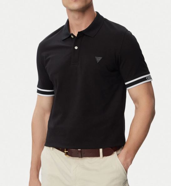 T-shirt uomo Guess cotone girocollo logo