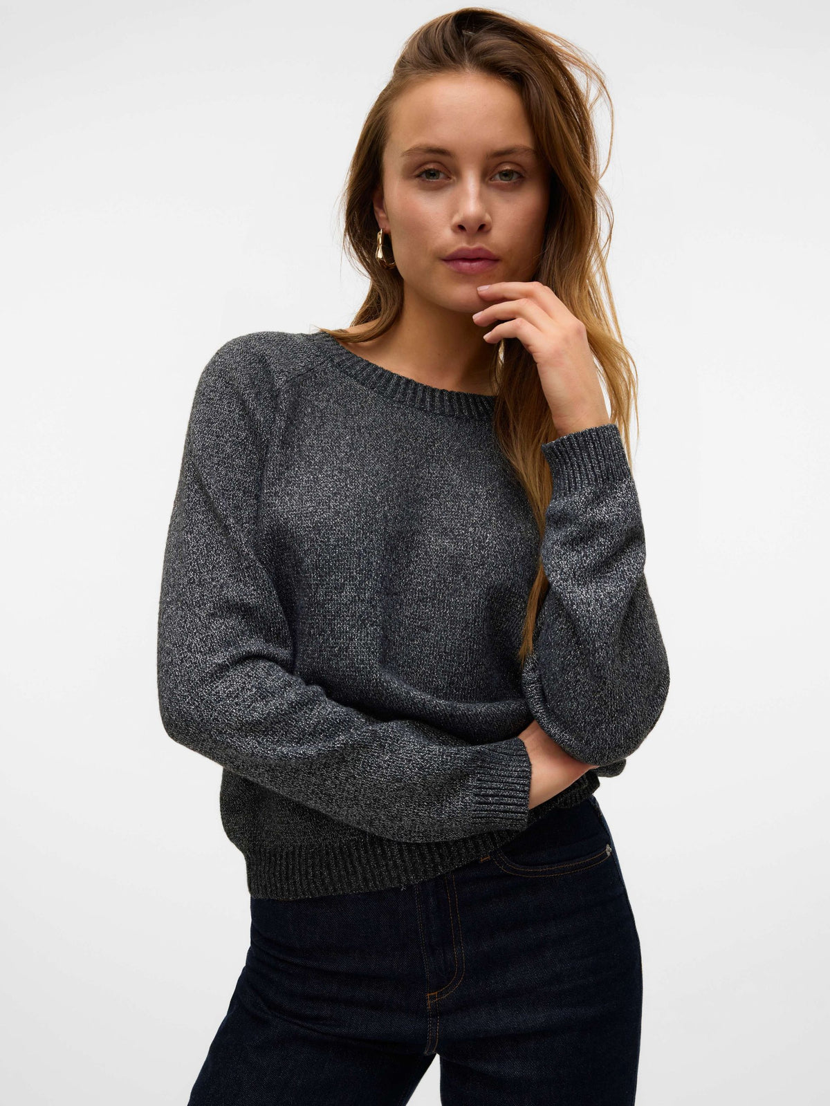 Maglione Vero Moda donna filato metallico AI 2026