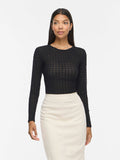 Blusa donna VILA maglia scollo chiuso stretch