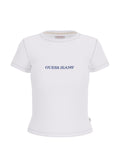T-shirt Guess Jeans donna cotone slim logo
