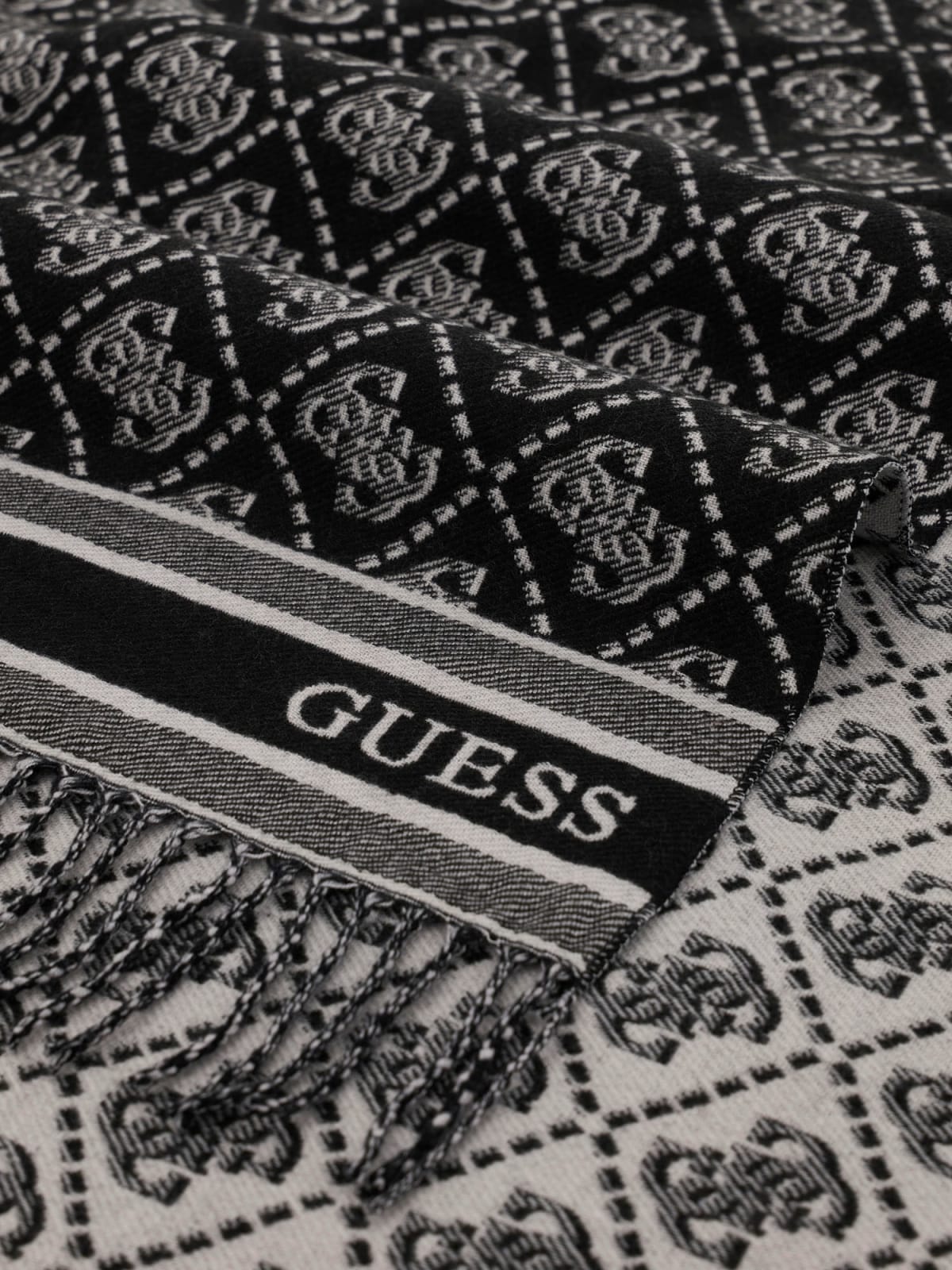 Sciarpa jacquard Guess donna logo poliestere