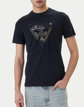 T-shirt Guess uomo logo Triangle HD cotone