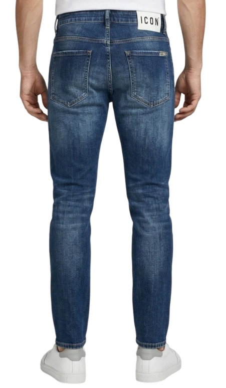 Jeans ICON uomo slim fit denim elasticizzato