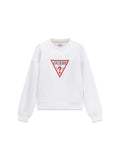 Felpa Guess Jeans donna girocollo oversize triangle