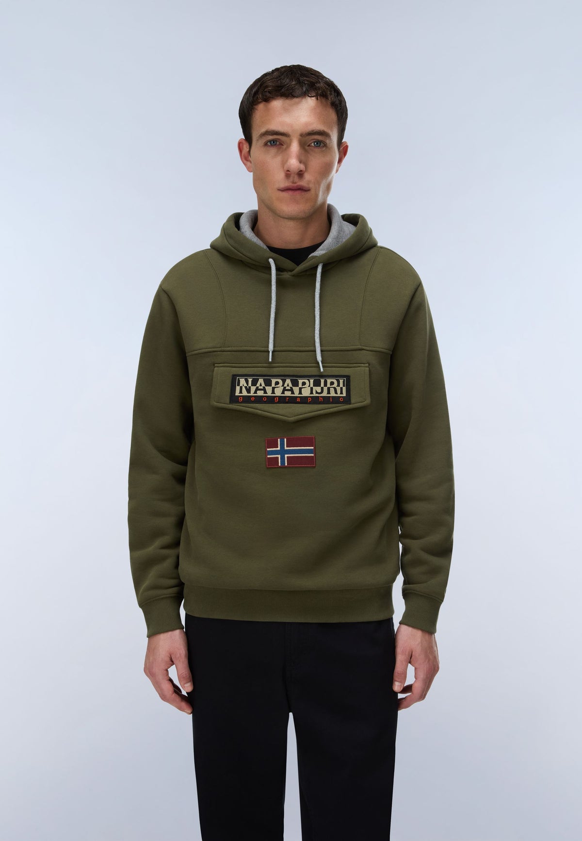 Felpa mezza zip uomo Napapijri Burgee cotone