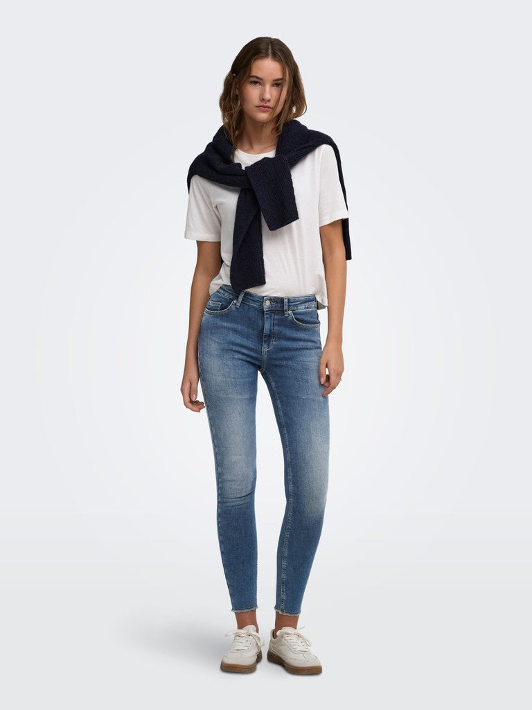 Jeans donna ONLY denim cotone organico stretch AI 2026