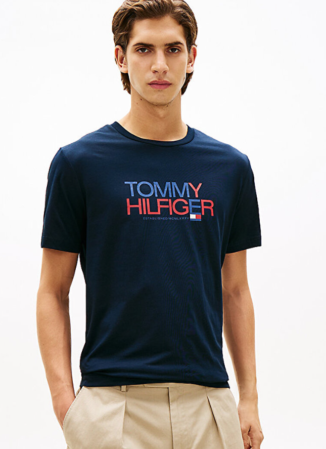 T-shirt Tommy Hilfiger uomo brand love cotone PE 2026