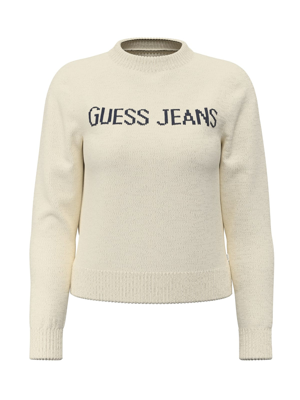 Maglione intarsia Guess Jeans donna girocollo cotone