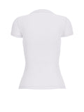 T-shirt Guess donna Flowers Triangle cotone