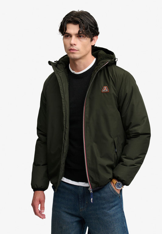 Giacca vento Superdry uomo cappuccio zip intera