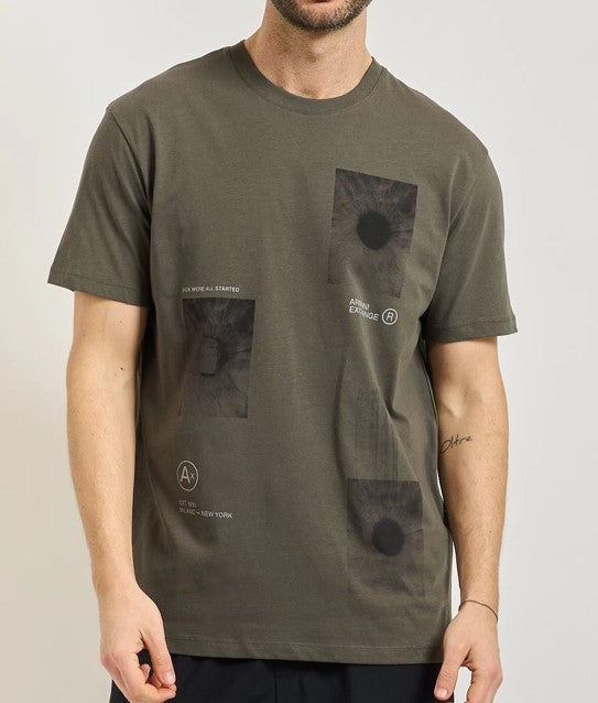 T-shirt A|X Armani Exchange uomo cotone logo